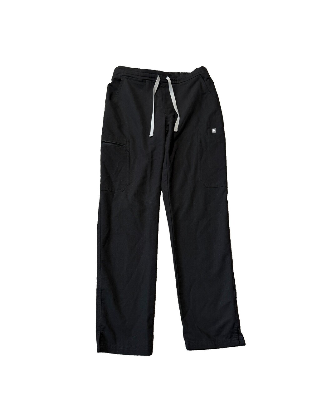 Figs Yola Skinny Scrub Pants Black Zip Pocket XS Petite Women’s
